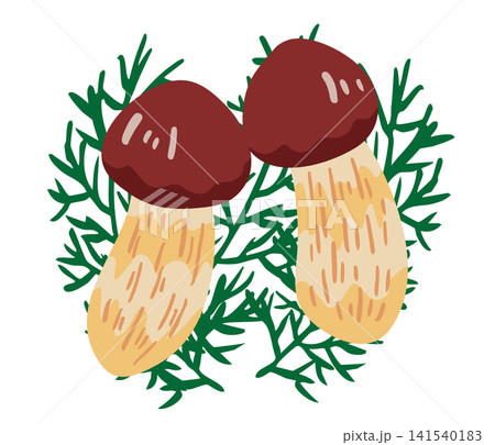 松茸葉のイラスト 秋の味覚 シンプルベクター 松茸葉のイラスト 秋の味覚 シンプルベクター 141540183