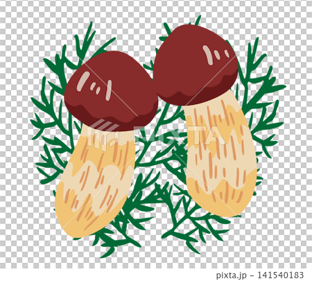 松茸葉のイラスト 秋の味覚 シンプルベクター 松茸葉のイラスト 秋の味覚 シンプルベクター 141540183