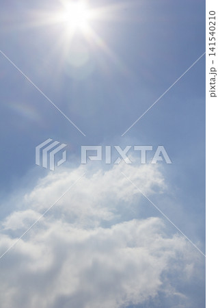 It is a blue sky illuminated by sunlight. It is a blue sky illuminated by sunlight. 141540210