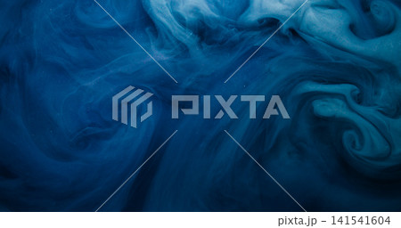 Vapor mix. Watercolor explosion. Blue mist spray storm wave ink burst stream on stardust abstract background. Puff blur art texture. Vapor mix. Watercolor explosion. Blue mist spray storm wave ink burst stream on stardust abstract background. Puff blur art texture. 141541604