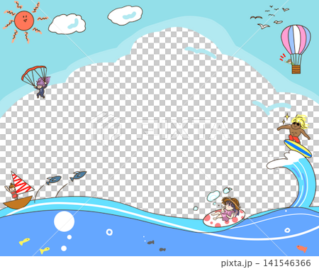 Scenes of people enjoying the summer sea Scenes of people enjoying the summer sea 141546366