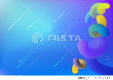 Colorful abstract background featuring soft, fluffy shapes and streaks of light. vibrant hues create dynamic and energetic atmosphere 141547442