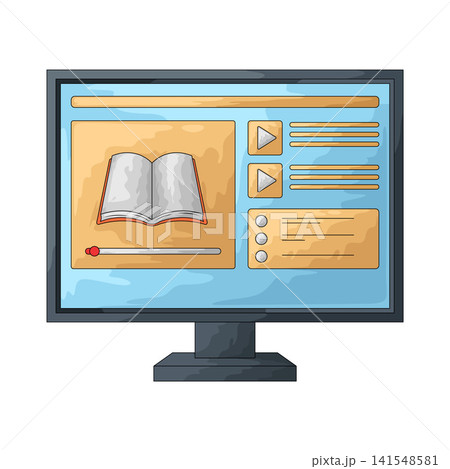 Illustration of Online Course Illustration of Online Course 141548581