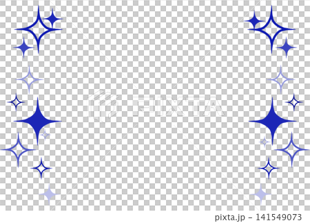 一個藍色的、風格化的燈框 141549073