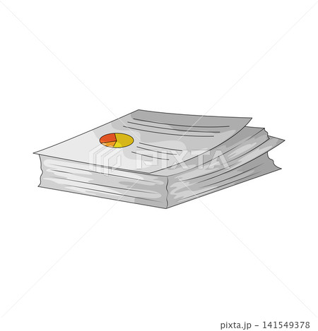 Illustration of Business Document Illustration of Business Document 141549378