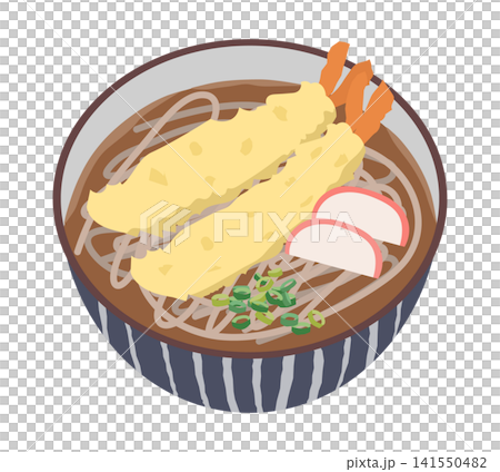 Vector illustration of tempura soba Vector illustration of tempura soba 141550482
