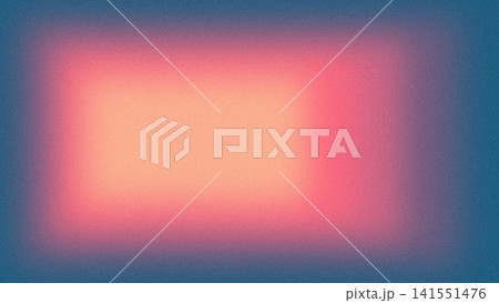 Abstract glowing rectangle is being shown in grainy flat design, with peach core and teal edges Abstract glowing rectangle is being shown in grainy flat design, with peach core and teal edges 141551476