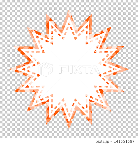 Stained glass style speech bubble, triangular pattern, jagged shape Stained glass style speech bubble, triangular pattern, jagged shape 141551587