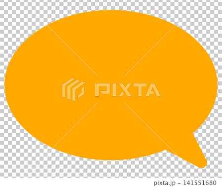 Simple color speech bubble round shape Simple color speech bubble round shape 141551680