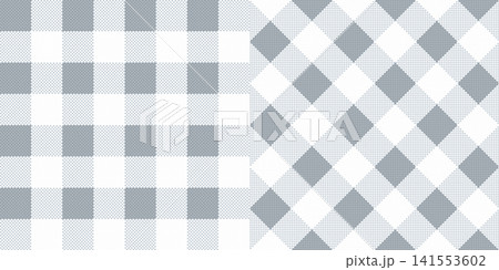 2 gray and white gingham seamless pattern vector pattern background design for fabric textile wrapping paper wallpaper tablecloths kitchen decor apparel scrapbooking print-on-demand products and 141553602