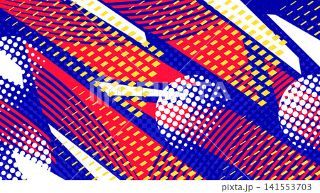 Dynamic Sports Background With Stripes, Halftone Patterns, and Texture Effects. Vibrant Sport and Game Background for Banner or Poster Design Dynamic Sports Background With Stripes, Halftone Patterns, and Texture Effects. Vibrant Sport and Game Background for Banner or Poster Design 141553703