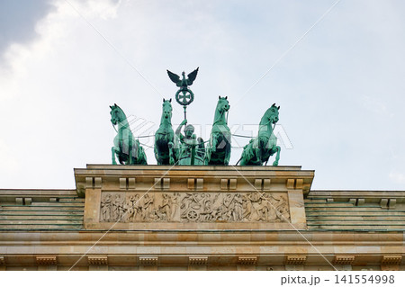 Quadriga on Brandenburg Gate in Berlin Quadriga on Brandenburg Gate in Berlin 141554998