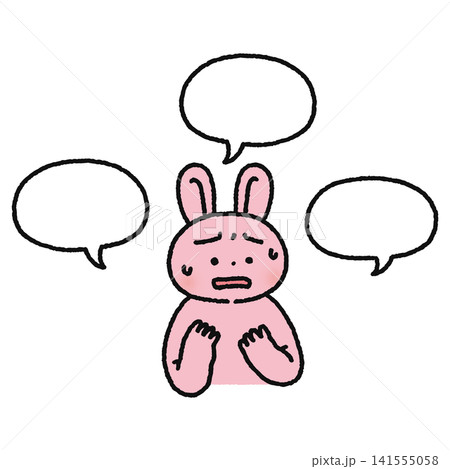 言葉が出にくいウサギ 141555058