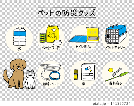 Disaster preparedness supplies for dogs and cats Disaster preparedness supplies for dogs and cats 141555724