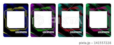 Sport trading card template, soccer player frame Sport trading card template, soccer player frame 141557228