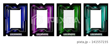 Hud frames set for tech game ui design Hud frames set for tech game ui design 141557235