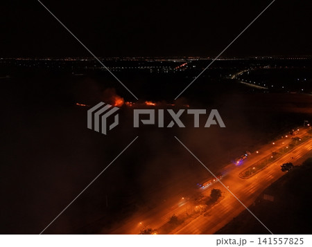 Climate change, Agriculture burning release carbon night time Climate change, Agriculture burning release carbon night time 141557825