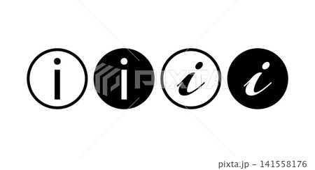 Collection of hint icon. info or information icon 141558176