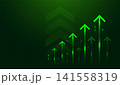 a dynamic representation of sustainable investment, illustrating the principles of green finance 141558319