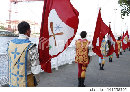 Parade in traditional Italian costume Parade in traditional Italian costume 141558595