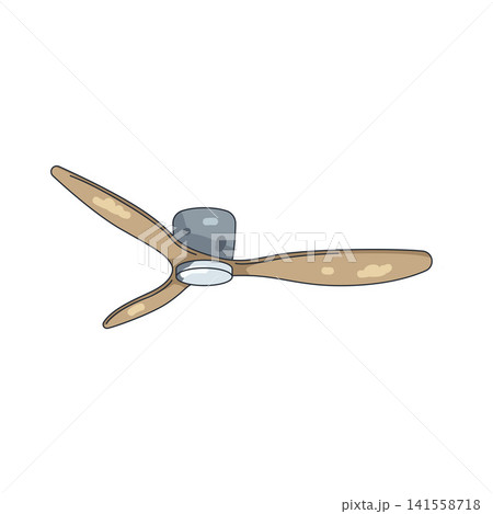 Illustration of ceiling fan Illustration of ceiling fan 141558718