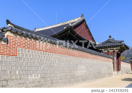 ソウルにある景福宮のとても美しい風景 ソウルにある景福宮のとても美しい風景 141559291