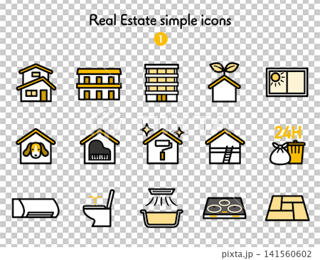 Simple Icon Collection: Real Estate 1 141560602