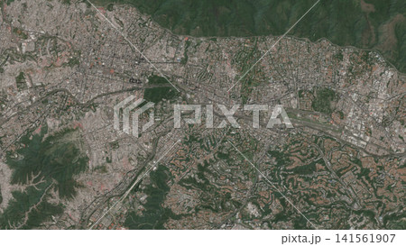 Top-down aerial illustration of Caracas, Venezuela Top-down aerial illustration of Caracas, Venezuela 141561907