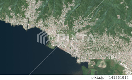 Top-down aerial illustration of Port of Spain, Trinidad and Tobago Top-down aerial illustration of Port of Spain, Trinidad and Tobago 141561912