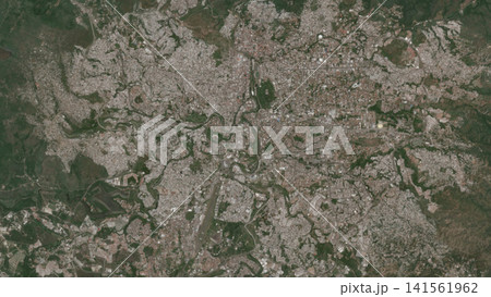 Top-down aerial illustration of Tegucigalpa, Honduras Top-down aerial illustration of Tegucigalpa, Honduras 141561962