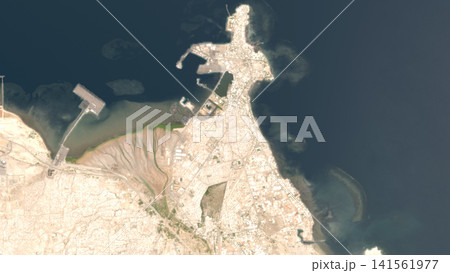 Top-down aerial illustration of Djibouti, Djibouti 141561977