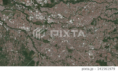 Top-down aerial illustration of San Jose, Costa Rica 141561979