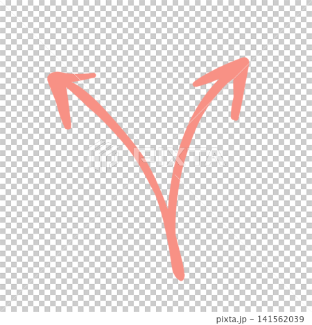 分かれ道の矢印 141562039