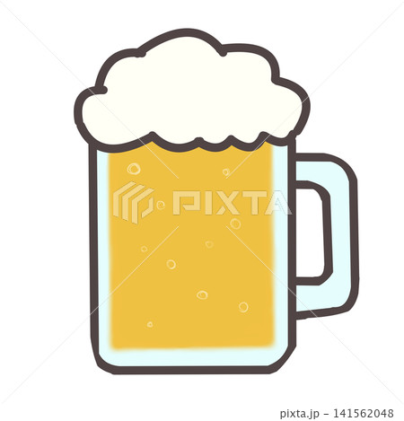 ジョッキの生ビール ジョッキの生ビール 141562048