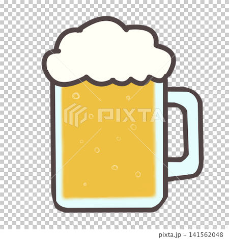 ジョッキの生ビール ジョッキの生ビール 141562048
