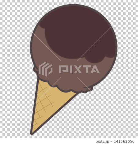 Chocolate-covered ice cream Chocolate-covered ice cream 141562056