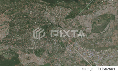 Top-down aerial illustration of Nairobi, Kenya 141562064