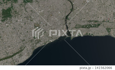 Top-down aerial illustration of Santo Domingo, Dominican Republic Top-down aerial illustration of Santo Domingo, Dominican Republic 141562066