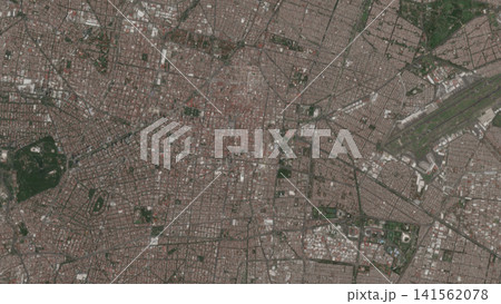 Top-down aerial illustration of Mexico City, Mexico 141562078