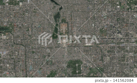 Top-down aerial illustration of Beijing, China 141562084