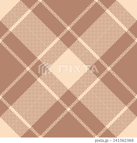 Horizon tartan seamless vector, glamour background fabric texture. Decorate textile plaid pattern check in orange and light colors. 141562368