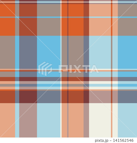 Size background vector check, comfort textile seamless fabric. Other pattern plaid tartan texture in pastel and orange colors. Size background vector check, comfort textile seamless fabric. Other pattern plaid tartan texture in pastel and orange colors. 141562546