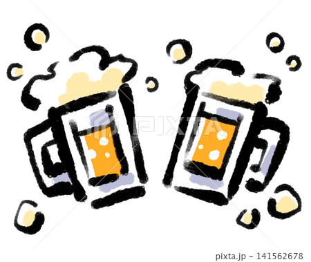 筆絵風/居酒屋/ビール/乾杯/酒/イラスト素材/PNG素材 筆絵風/居酒屋/ビール/乾杯/酒/イラスト素材/PNG素材 141562678