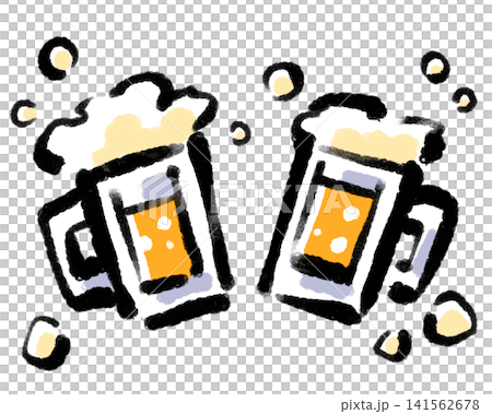 筆絵風/居酒屋/ビール/乾杯/酒/イラスト素材/PNG素材 筆絵風/居酒屋/ビール/乾杯/酒/イラスト素材/PNG素材 141562678