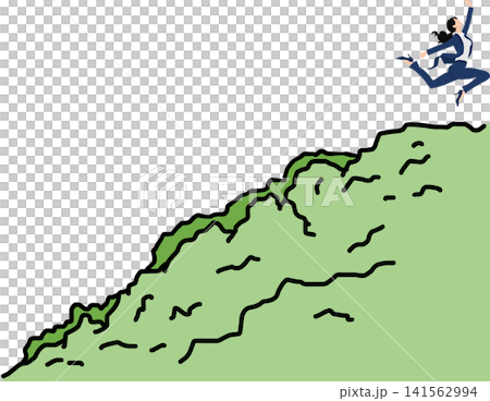 目標達成へのロードマップのイラスト 141562994