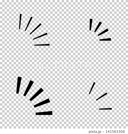 モノクロ　シンプルな気づきあしらいセット 141563308