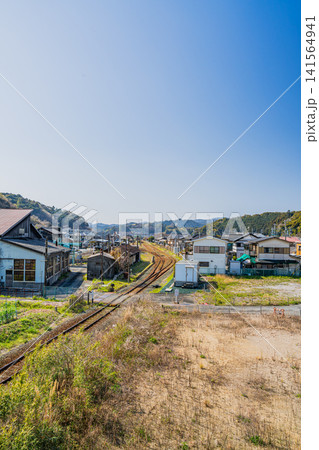 浜松市の天竜浜名湖鉄道の天竜二俣駅周辺の風景(静岡県) 浜松市の天竜浜名湖鉄道の天竜二俣駅周辺の風景(静岡県) 141564941