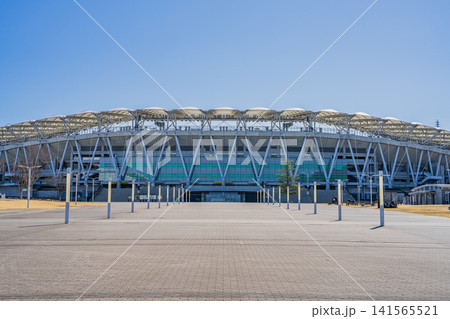 袋井市の小笠山総合運動公園 エコパアリーナの風景(静岡県) 袋井市の小笠山総合運動公園 エコパアリーナの風景(静岡県) 141565521