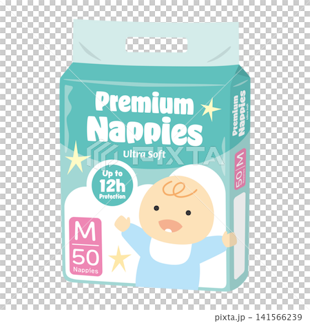 Baby products: Diaper packaging Baby products: Diaper packaging 141566239