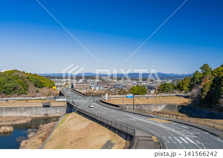 袋井市の愛野の街並み(静岡県) 袋井市の愛野の街並み(静岡県) 141566242
